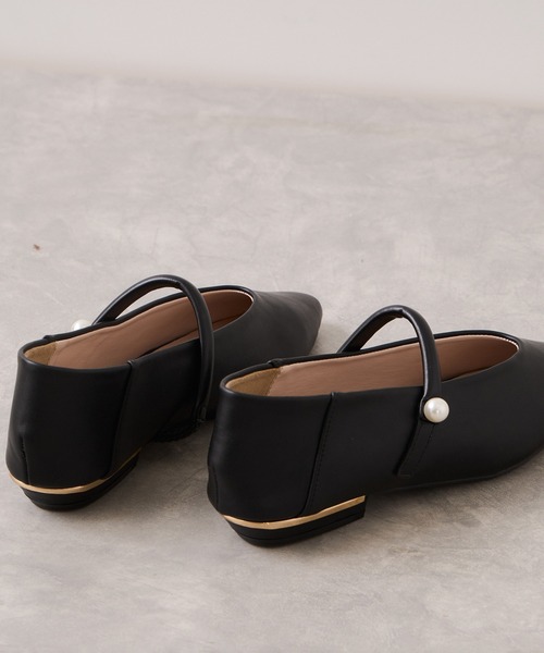 Juze（ジュゼ）の「パールメリージェーンパンプス/バブーシュ（パンプス・レディース・ブラック・SS/S/M/L）」の11枚目の写真