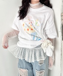 soor ploom 花柄 ハイネック Tシャツ 2y meadow セール】小花柄ハイネックトップス（Tシャツ/カットソー）｜SOLLON