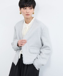 BARNYARDSTORM | BARNYARDSTORM /  フラッグヤーンツイードジャケット(ノーカラージャケット)