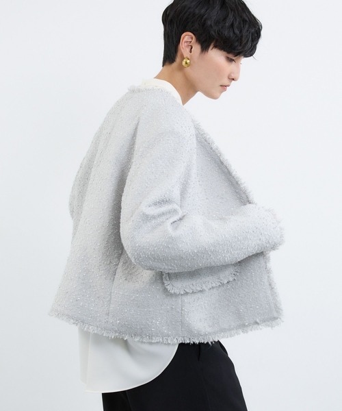 セール】BARNYARDSTORM / フラッグヤーンツイードジャケット（ノー