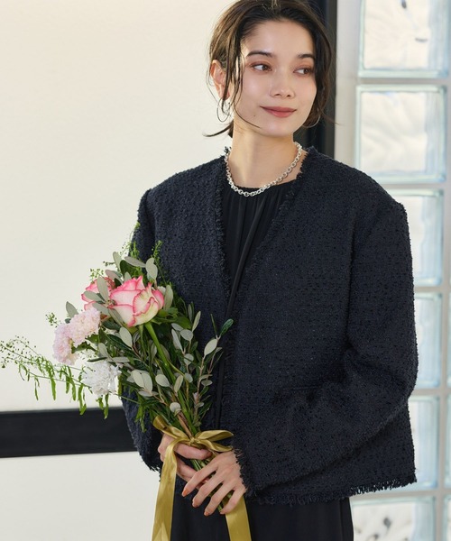 セール】BARNYARDSTORM / フラッグヤーンツイードジャケット（ノー