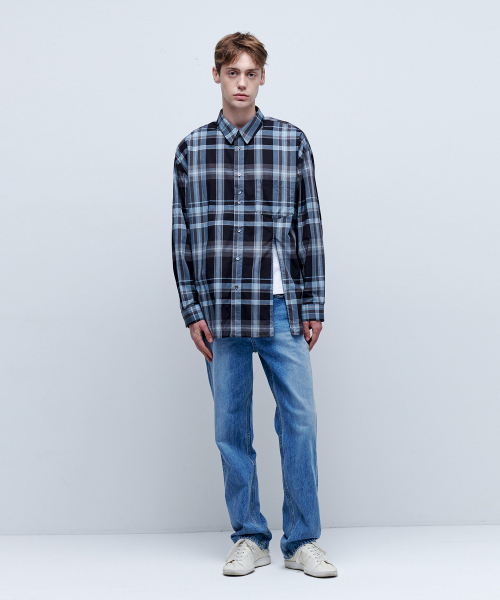 ANYTIME LOREAK（エニタイムロレーク）の「COSMOS CHECK SHIRT - SKY BLUE（シャツ/ブラウス・レディース・その他・MEDIUM/LARGE）」の2枚目の写真
