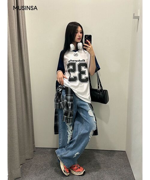ANYTIME LOREAK（エニタイムロレーク）の「COSMOS CHECK SHIRT - SKY BLUE（シャツ/ブラウス・レディース・その他・MEDIUM/LARGE）」の6枚目の写真