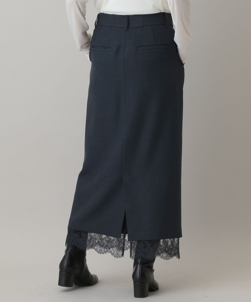 A part by(アパートバイ)の「LNTレースツキストレートスカート(スカート・レディース・ブラック系その他2/ネイビー/ベージュ・SMALL/MEDIUM)」の16枚目の写真