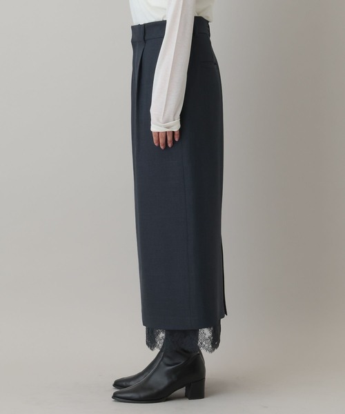 A part by(アパートバイ)の「LNTレースツキストレートスカート(スカート・レディース・ブラック系その他2/ネイビー/ベージュ・SMALL/MEDIUM)」の18枚目の写真