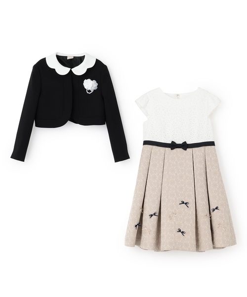 petit main（プティマイン）の「【フォーマル】ジャガードリボンOP+衿