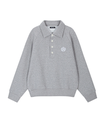 INTERSECTION（インターセッション）の「オーバーサイズカラー スウェットシャツ [グレー]（スウェット）」