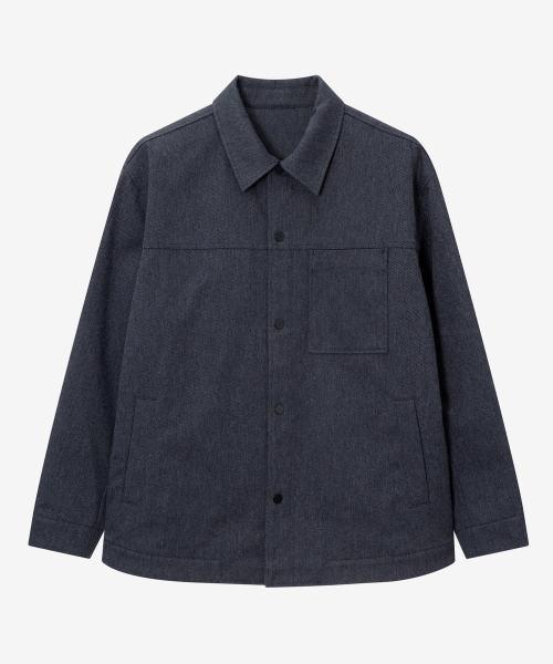 MINDBRIDGE(マインドブリッジ)の「デニムライクパディングシャケット(シャツ/ブラウス・メンズ・ダークグレー・100/110/95/105)」の3枚目の写真