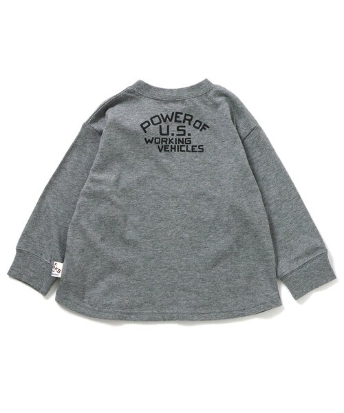 F.O.KIDS(エフオーキッズ)の「働く車ナンバリングTシャツ(Tシャツ/カットソー・キッズ・グレー/アイボリー/レッド・80/90/100/110/120/130/140)」の8枚目の写真