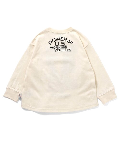 F.O.KIDS(エフオーキッズ)の「働く車ナンバリングTシャツ(Tシャツ/カットソー・キッズ・グレー/アイボリー/レッド・80/90/100/110/120/130/140)」の9枚目の写真