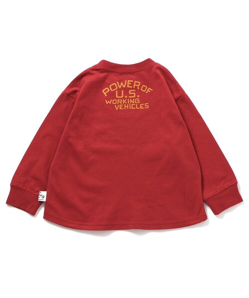 F.O.KIDS(エフオーキッズ)の「働く車ナンバリングTシャツ(Tシャツ/カットソー・キッズ・グレー/アイボリー/レッド・80/90/100/110/120/130/140)」の5枚目の写真