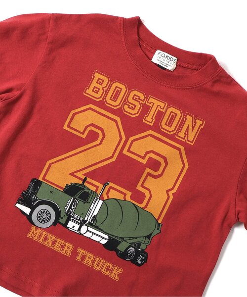 F.O.KIDS(エフオーキッズ)の「働く車ナンバリングTシャツ(Tシャツ/カットソー・キッズ・グレー/アイボリー/レッド・80/90/100/110/120/130/140)」の12枚目の写真