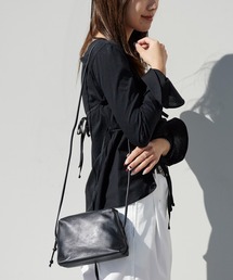 NOTHING WRITTEN | NOTHING WRITTEN / ナッシングリトゥン Square bag ラムスキン レザーショルダーバッグ(ショルダーバッグ)