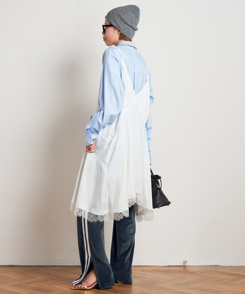 AP STUDIO（エーピーストゥディオ）の「NEWレースドッキングワンピース（ワンピース・レディース・ブラック/ネイビー/ホワイト・FREE）」の15枚目の写真