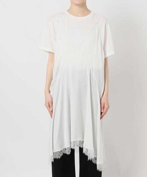 AP STUDIO（エーピーストゥディオ）の「NEWレースドッキングワンピース（ワンピース・レディース・ブラック/ネイビー/ホワイト・FREE）」の5枚目の写真