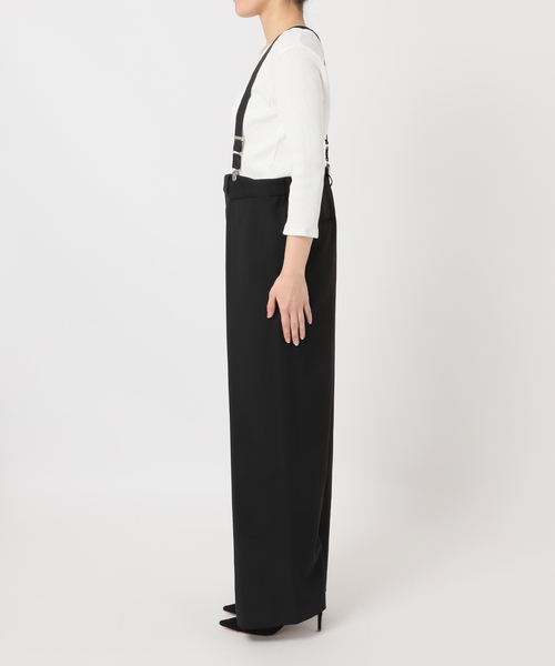 PROVOKE (プロヴォーク)の「【PROVOKE/プロヴォーク】suspenders tuck pants(スラックス・レディース・ブラック/チャコールグレー・36/38)」の9枚目の写真