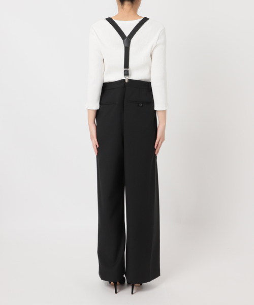 PROVOKE (プロヴォーク)の「【PROVOKE/プロヴォーク】suspenders tuck pants(スラックス・レディース・ブラック/チャコールグレー・36/38)」の10枚目の写真