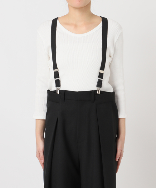 PROVOKE (プロヴォーク)の「【PROVOKE/プロヴォーク】suspenders tuck pants(スラックス・レディース・ブラック/チャコールグレー・36/38)」の12枚目の写真