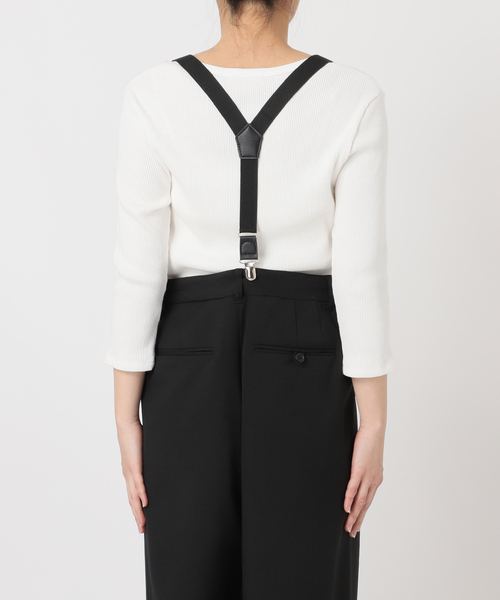 PROVOKE (プロヴォーク)の「【PROVOKE/プロヴォーク】suspenders tuck pants(スラックス・レディース・ブラック/チャコールグレー・36/38)」の13枚目の写真
