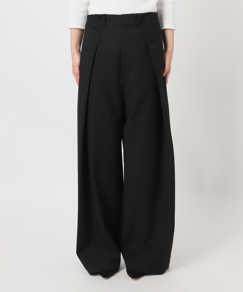 PROVOKE (プロヴォーク)の「【PROVOKE/プロヴォーク】suspenders tuck pants(スラックス・レディース・ブラック/チャコールグレー・36/38)」の18枚目の写真