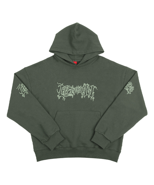 METAL WAVED HOODIE KHAKI