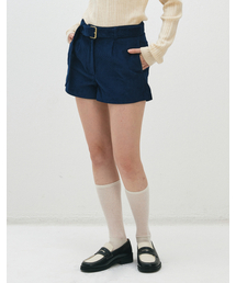 MERGO（メルゴ）の「ウィメンズシェードコーデュロイベルトショーツ[ネイビー]（その他パンツ）」