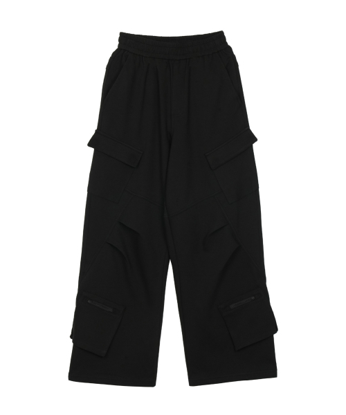 FDR(エフディーアール)の「Slant Pleats Multi Cargo Sweat Pants M.Gray(スウェットパンツ・レディース・ヘザーグレー・LARGE/SMALL)」の17枚目の写真