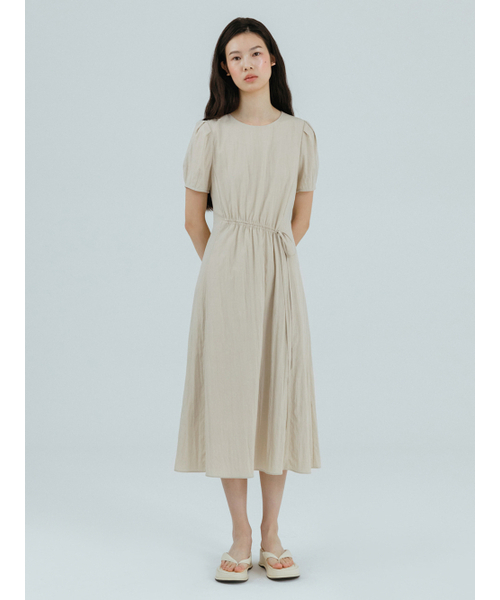 ETMON（エトモン）の「Unbalance String Dress, Beige（ワンピース・レディース・その他・S/M）」の2枚目の写真