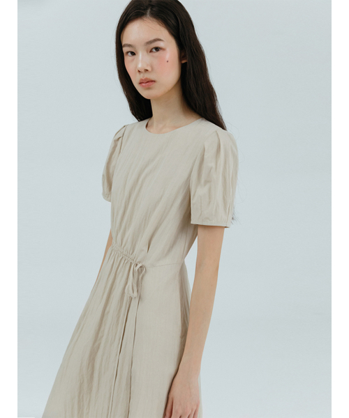 ETMON（エトモン）の「Unbalance String Dress, Beige（ワンピース・レディース・その他・S/M）」の4枚目の写真