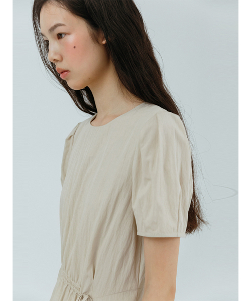 ETMON（エトモン）の「Unbalance String Dress, Beige（ワンピース・レディース・その他・S/M）」の5枚目の写真