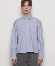 MW617 crop over shirts blue