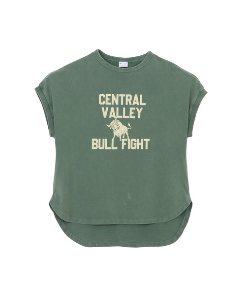 Champion(チャンピオン)の「【Champion/チャンピオン】レディース フレンチスリーブシャツ(Tシャツ/カットソー・レディース・ダークブラウン/グリーン系その他5/ブラック系その他/ロイヤルブルー・LARGE/MEDIUM)」の4枚目の写真