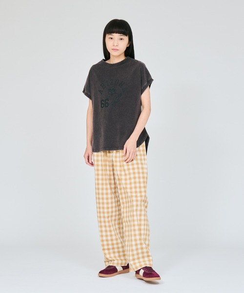 Champion(チャンピオン)の「【Champion/チャンピオン】レディース フレンチスリーブシャツ(Tシャツ/カットソー・レディース・ダークブラウン/グリーン系その他5/ブラック系その他/ロイヤルブルー・LARGE/MEDIUM)」の9枚目の写真
