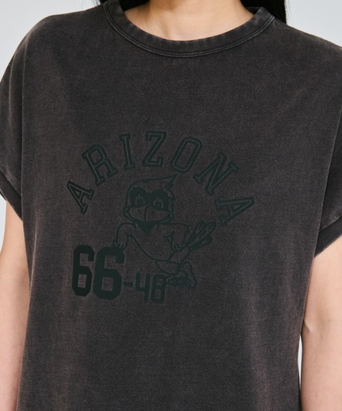 Champion(チャンピオン)の「【Champion/チャンピオン】レディース フレンチスリーブシャツ(Tシャツ/カットソー・レディース・ダークブラウン/グリーン系その他5/ブラック系その他/ロイヤルブルー・LARGE/MEDIUM)」の5枚目の写真