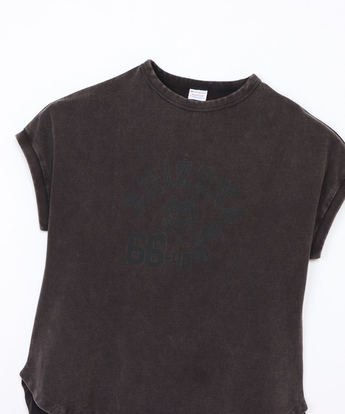 Champion(チャンピオン)の「【Champion/チャンピオン】レディース フレンチスリーブシャツ(Tシャツ/カットソー・レディース・ダークブラウン/グリーン系その他5/ブラック系その他/ロイヤルブルー・LARGE/MEDIUM)」の14枚目の写真
