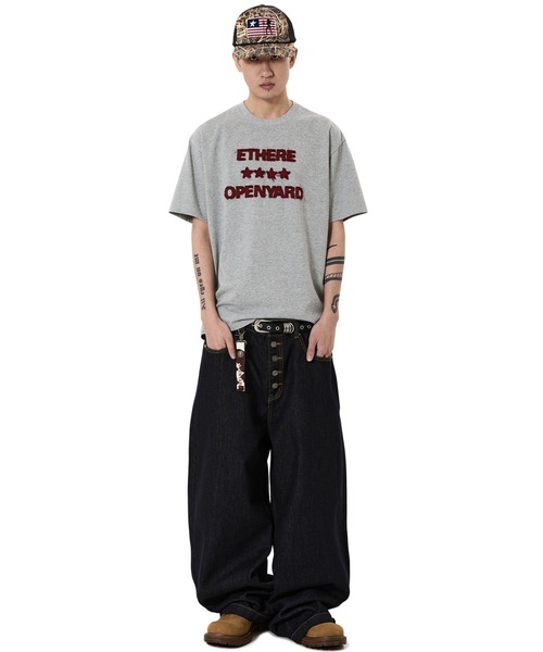 OY(オーワイ)の「『OY/オーワイ』FRAYED EDGE TEE/フレイドエッジTシャツ(Tシャツ/カットソー・メンズ・ネイビー/ブラック/グレー・L/M)」の16枚目の写真