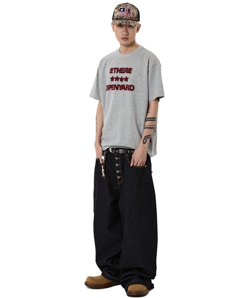 OY(オーワイ)の「『OY/オーワイ』FRAYED EDGE TEE/フレイドエッジTシャツ(Tシャツ/カットソー・メンズ・ネイビー/ブラック/グレー・L/M)」の17枚目の写真