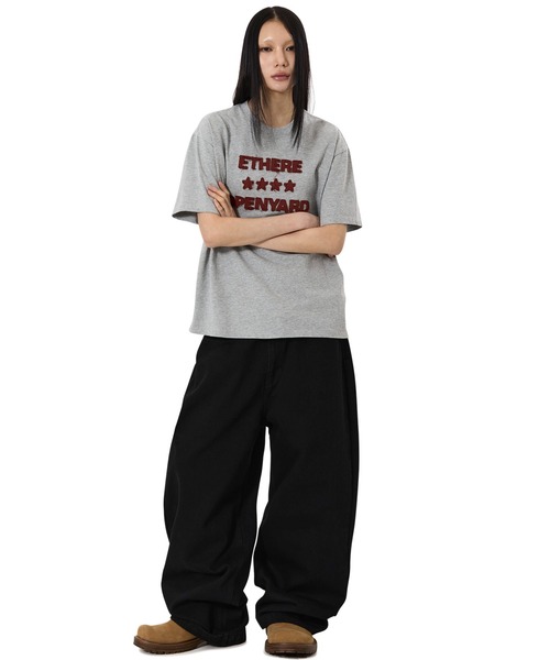OY(オーワイ)の「『OY/オーワイ』FRAYED EDGE TEE/フレイドエッジTシャツ(Tシャツ/カットソー・メンズ・ネイビー/ブラック/グレー・L/M)」の15枚目の写真