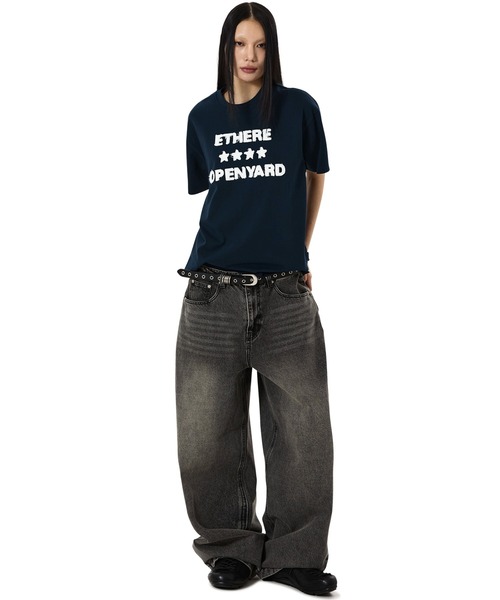 OY(オーワイ)の「『OY/オーワイ』FRAYED EDGE TEE/フレイドエッジTシャツ(Tシャツ/カットソー・メンズ・ネイビー/ブラック/グレー・L/M)」の21枚目の写真