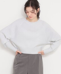 THE SHOP TK  | 【着丈が選べる】スウェットライクラメジャカードニット(ニット/セーター)