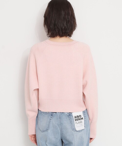 THE SHOP TK （ザ ショップ ティーケー ）の「【着丈が選べる】スウェットライクラメジャカードニット（ニット/セーター・レディース・ピンク/アイボリー/アイボリー系/グレー系/グレー/ピンク系1・99）」の19枚目の写真