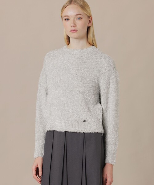 MACKINTOSH LONDON(マッキントッシュ ロンドン)の「ファンシーシャイニーニットプルオーバー(ニット/セーター・レディース・グレー系その他/ライトブルー・38)」の2枚目の写真