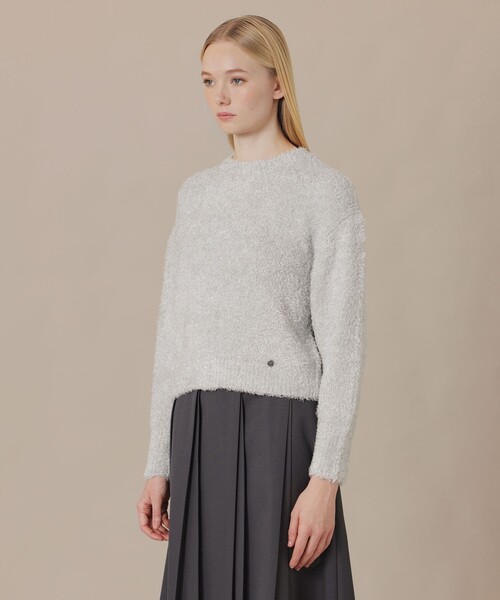 MACKINTOSH LONDON(マッキントッシュ ロンドン)の「ファンシーシャイニーニットプルオーバー(ニット/セーター・レディース・グレー系その他/ライトブルー・38)」の7枚目の写真
