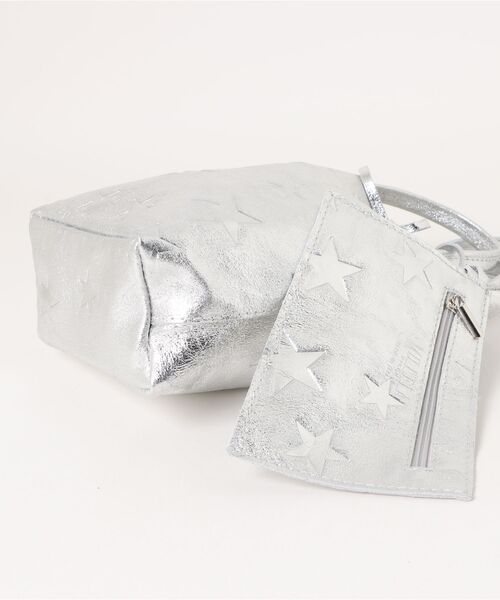 Gready Brilliant（グレディブリリアン）の「スターミニレザートート（トートバッグ・レディース・シルバー・FREE）」の22枚目の写真