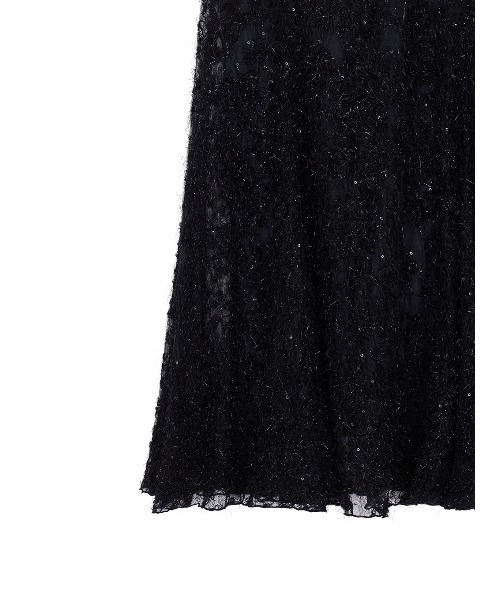 Ameri（アメリ）の「SHEER FEATHER MERMAID SKIRT（スカート・レディース・ブラック/グレイッシュベージュ・SMALL/MEDIUM）」の17枚目の写真