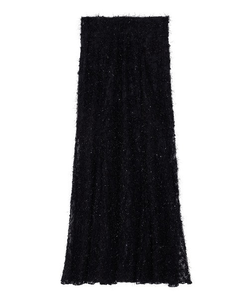 Ameri（アメリ）の「SHEER FEATHER MERMAID SKIRT（スカート・レディース・ブラック/グレイッシュベージュ・SMALL/MEDIUM）」の18枚目の写真