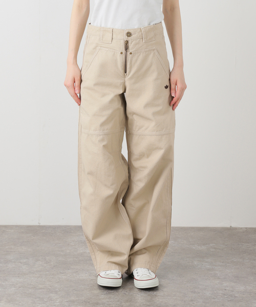 adidas Originals(アディダスオリジナルス)の「adidas originals / アディダス オリジナルス CANVAS LOOSE PANTS(その他パンツ・レディース・カーキ・26/25)」の2枚目の写真