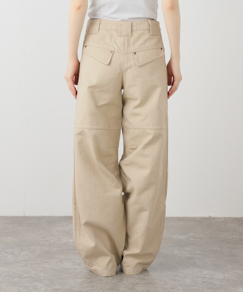 adidas Originals(アディダスオリジナルス)の「adidas originals / アディダス オリジナルス CANVAS LOOSE PANTS(その他パンツ・レディース・カーキ・26/25)」の4枚目の写真