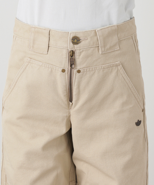 adidas Originals(アディダスオリジナルス)の「adidas originals / アディダス オリジナルス CANVAS LOOSE PANTS(その他パンツ・レディース・カーキ・26/25)」の6枚目の写真