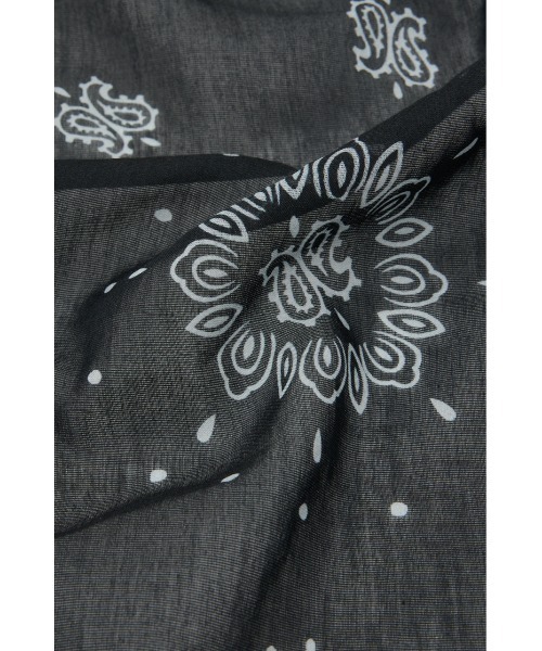 MOUSSY(マウジー)の「【26年SS新作】SHEER バンダナ(バンダナ/スカーフ・レディース・ホワイト/ブラック・FREE)」の5枚目の写真